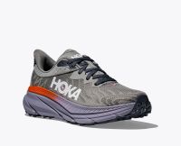 HOKA CHALLENGER ATR  7 GALACTIC GREY ET WILD INDIGO Chaussures de Trail