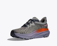 HOKA CHALLENGER ATR  7 GALACTIC GREY ET WILD INDIGO Chaussures de Trail pas cher