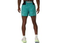ASICS FUJITRAIL ALL OVER PRINT 5IN SHORT Short Running pas cher