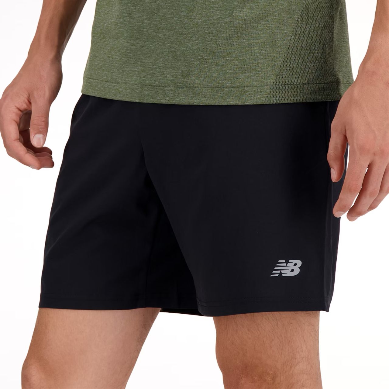 NEW BALANCE  ESSENTIALS LINERLESS SHORT 7 INCH NOIR  Short Running