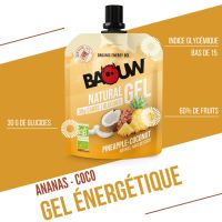 BAOUW NATURAL GEL ANANAS ET NOIX DE COCO Gel energetique pas cher