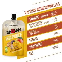 BAOUW MANGUE PASSION ET GINGEMBRE  90g Compote  énergetique pas cher