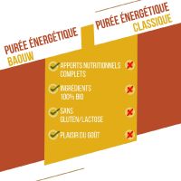 BAOUW MANGUE PASSION ET GINGEMBRE  90g Compote  énergetique pas cher