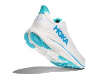 HOKA CLIFTON 10 WHITE ET SKYWARD BLUE  Chaussures de running pas cher