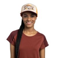BUFF TRUCKER CAP SYLVA APRICOT  Casquette de running pas cher
