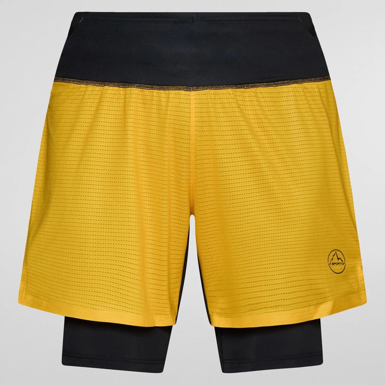 LA SPORTIVA ULTRA DISTANCE SHORTS BLACK ET YELLOW Short de trail