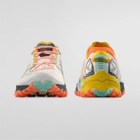 LA SPORTIVA BUSHIDO 3CHALK ET YELLOW  chaussure de  trail pas cher