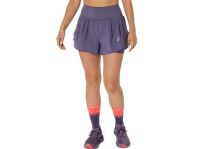 ASICS ROAD 2-N-1 3.5IN SHORT WOMEN PURPLE  Short Running pas cher