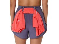 ASICS ROAD 2-N-1 3.5IN SHORT WOMEN PURPLE  Short Running pas cher