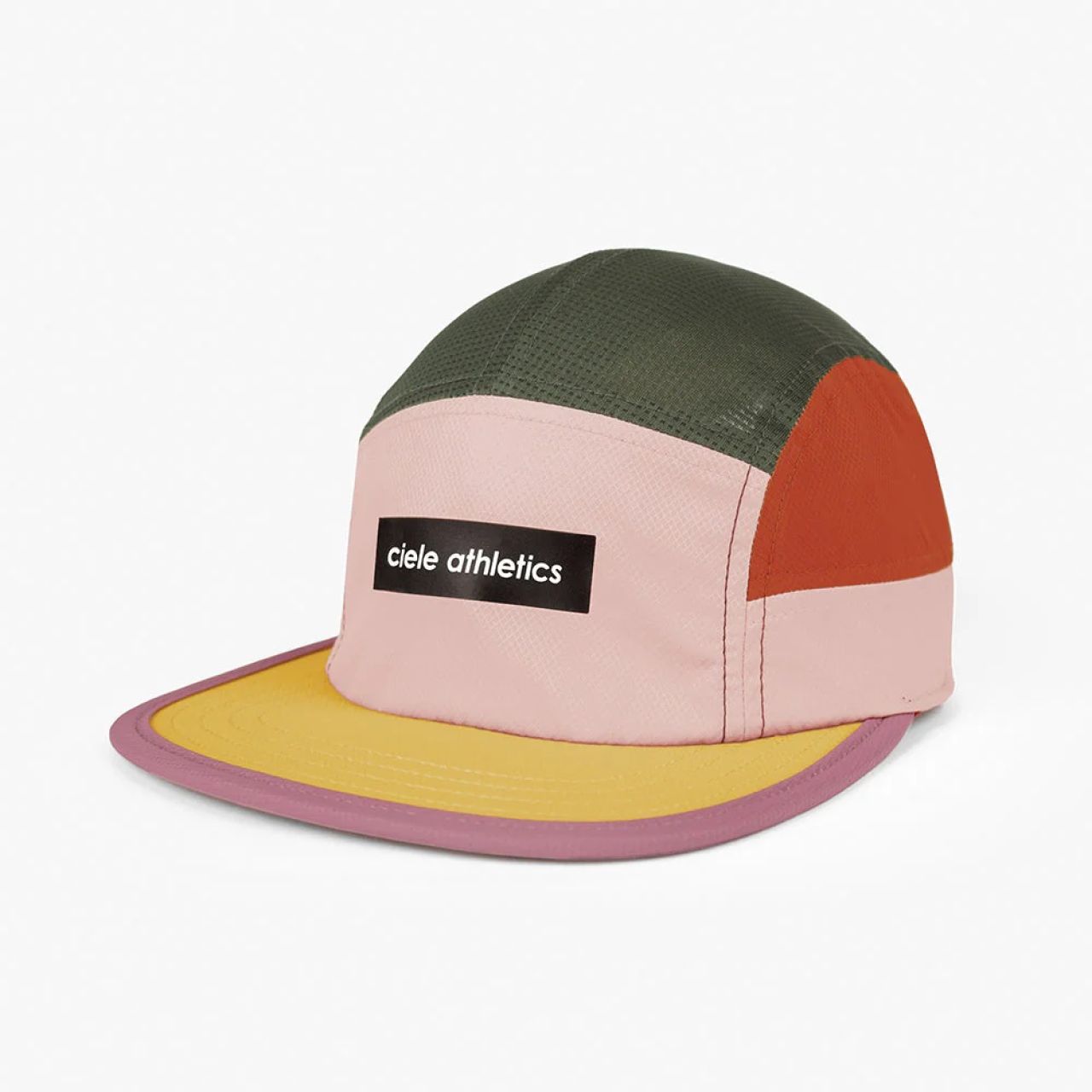 CIELE GOCAP FIELD ICONIC BAR PEACHSKIN ET SEAWEED  Casquette running