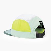 CIELE GOCAP FIELD ICONIC BAR DUSTY TURQUOISE ET WHITE Casquette running pas cher