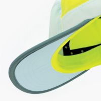 CIELE GOCAP FIELD ICONIC BAR DUSTY TURQUOISE ET WHITE Casquette running pas cher