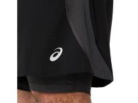 ASICS ROAD 2-N-1 3.5IN SHORT BLACK Short Running pas cher