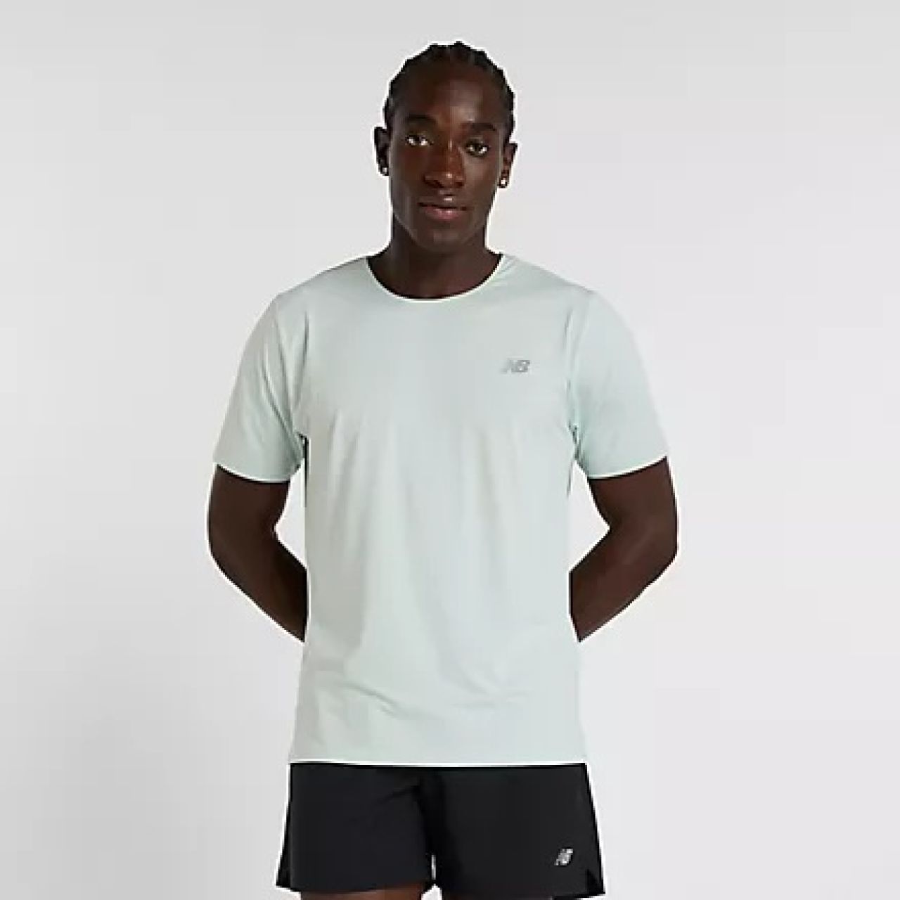 NEW BALANCE RACE DAY TEE SHIRT CLAY ASH Tee Shirt de running