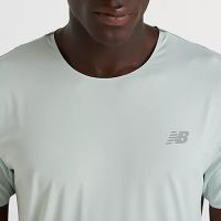 NEW BALANCE RACE DAY TEE SHIRT CLAY ASH Tee Shirt de running pas cher