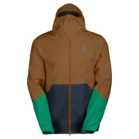 SCOTT VESTE EXPLORAIR LIGHT DRYO 2.5 BREAD BROWN ET DARK BLUE Veste running etanche