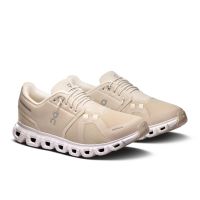 ON RUNNING CLOUD 6 PEARL ET WHITE Chaussures de running pas cher