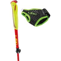 LEKI BATONS ULTRATRAIL FX JUNIOR ROUGE ET JAUNE Batons de trail pas cher