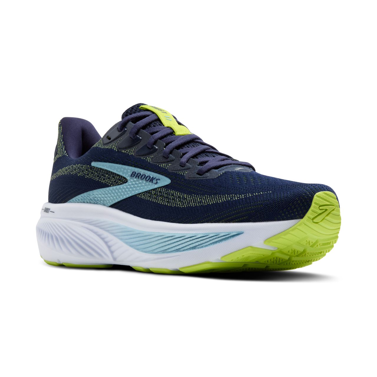 BROOKS GHOST 17 PEACOT , LIME ET BLUE Chaussures de running