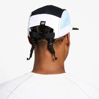 CIELE GOCAP FIELD ICONIC BAR WHITE BLACK Casquette running pas cher