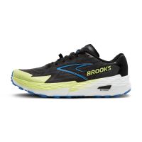 BROOKS CATAMOUNT 4 BLACK , LIME ET BLUE  Chaussures de trail pas cher