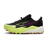 BROOKS CALDERA 8 GREY,BLAK ET LIME  Chaussures de trail pas cher