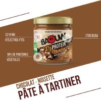 BAOUW PATE A TARTINER PROTEINEE CRUNCHY PRALINE ET NOISETTES 200g pâte à tartiner pas cher