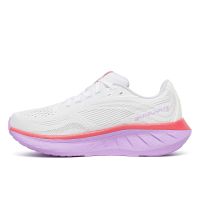 SAUCONY RIDE 18 WHITE ET CORAL Chaussures running pas cher