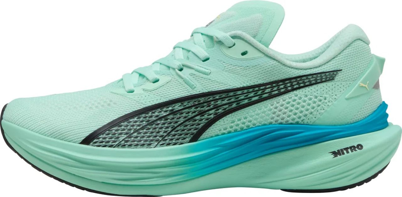 PUMA DEVIATE NITRO 3 MINT MELT ET SPEED BLEU Chaussures de running