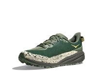 HOKA SPEEDGOAT 6 WIDE FERN ET ASPHALT GREY Chaussures de trail pour pieds larges pas cher