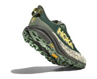 HOKA SPEEDGOAT 6 WIDE FERN ET ASPHALT GREY Chaussures de trail pour pieds larges pas cher