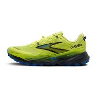 BROOKS CASCADIA 19 SUNNY LIME BLACK ET BLUE Chaussures de trail pas cher