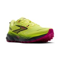 BROOKS CASCADIA 19 SUNNY LIME , BLACK ET MAGENTA  Chaussures de trail