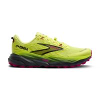 BROOKS CASCADIA 19 SUNNY LIME , BLACK ET MAGENTA  Chaussures de trail pas cher