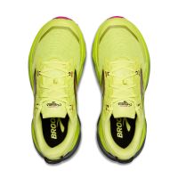 BROOKS CASCADIA 19 SUNNY LIME , BLACK ET MAGENTA  Chaussures de trail pas cher