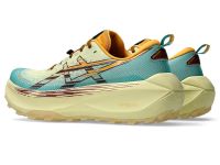 ASICS GEL TRABUCO MAX 4 WHEAT YELLOW ET DARK RED PLANET Chaussures de trail pas cher
