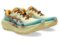 ASICS GEL TRABUCO MAX 4 WHEAT YELLOW ET DARK RED PLANET Chaussures de trail pas cher