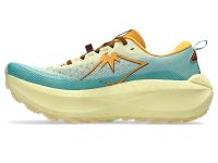 ASICS GEL TRABUCO MAX 4 WHEAT YELLOW ET DARK RED PLANET Chaussures de trail pas cher