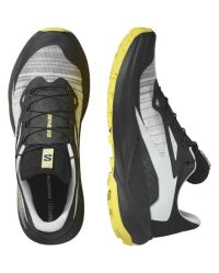 SALOMON GENESIS BLACK ET METAL  Chaussures de trail pas cher