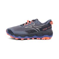 MIZUNO WAVE MUJIN 11 BLUE GRANITE ET STRIKE CORAL Chaussures de Trail