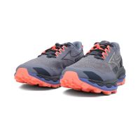 MIZUNO WAVE MUJIN 11 BLUE GRANITE ET STRIKE CORAL Chaussures de Trail pas cher