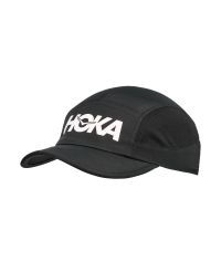 HOKA RUN HAT BLACK Casquette running
