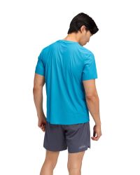 HOKA AIROLITE SHORT SLEEVE 2.0  HOKA BLUE   Tee shirt running pas cher
