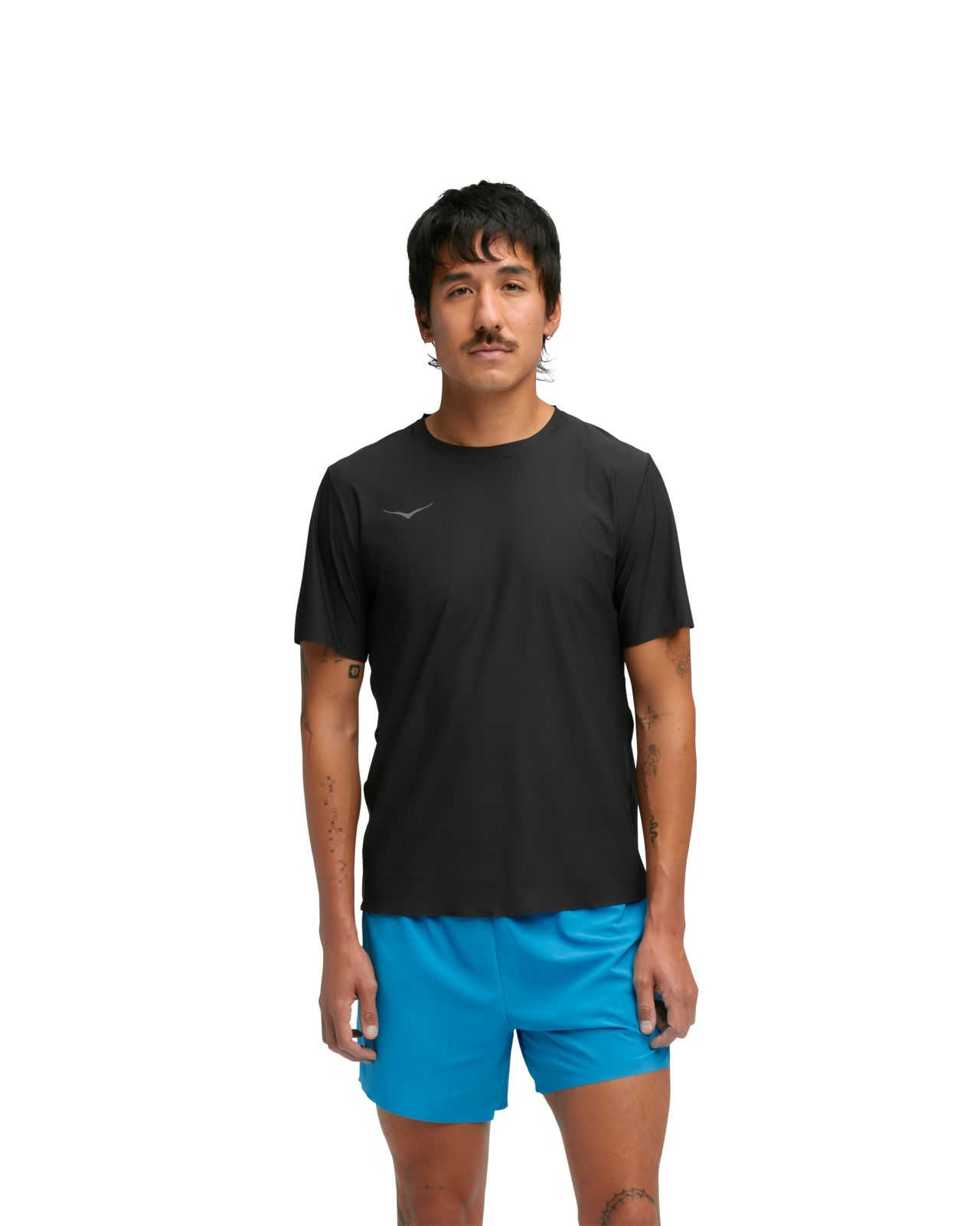 HOKA AIROLITE SHORT SLEEVE 2.0  BLACK   Tee shirt running