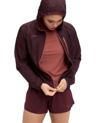 HOKA SKYFLOW JACKET BLACK CHERRY Veste running pas cher