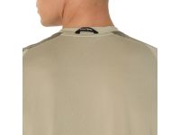 ASICS FUJITRAIL ELITE SS TOP KHAKI ET MANTLE GREEN Tee shirt Running pas cher