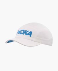 HOKA RUN HAT WHITE Casquette running
