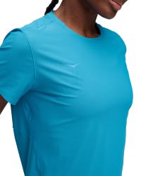 HOKA AIROLITE SHORT SLEEVE 2.0 HOKA BLUE  Tee shirt running pas cher