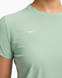 HOKA AIROLITE SHORT SLEEVE 2.0 JADE Tee shirt running pas cher