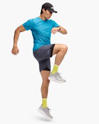HOKA GLIDE SHORT 2 IN 1 CHARCOAL GREY  Short Running pas cher
